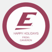 Universiteit van Oost-Kentucky E Ronde Sticker (Voorkant)