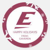 Universiteit van Oost-Kentucky E Ronde Sticker (Voorkant)