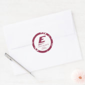 Universiteit van Oost-Kentucky E Ronde Sticker (Envelop)