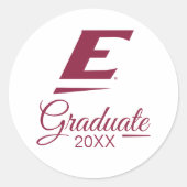 Universiteit van Oost-Kentucky E Ronde Sticker (Voorkant)