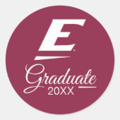 Universiteit van Oost-Kentucky E Ronde Sticker (Voorkant)