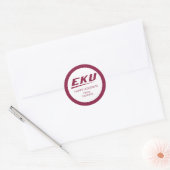 Universiteit van Oost-Kentucky E Ronde Sticker (Envelop)