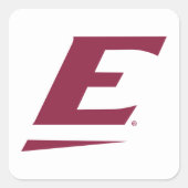 Universiteit van Oost-Kentucky E Vierkante Sticker (Voorkant)