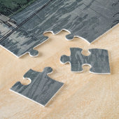 Universiteit van Oxford in de regen Legpuzzel (Zijkant)