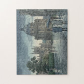 Universiteit van Oxford in de regen Legpuzzel (Verticaal)