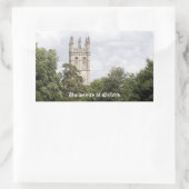 Universiteit van Oxford Rechthoekige Sticker (Tas)