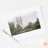 Universiteit van Oxford Rechthoekige Sticker (Envelop)
