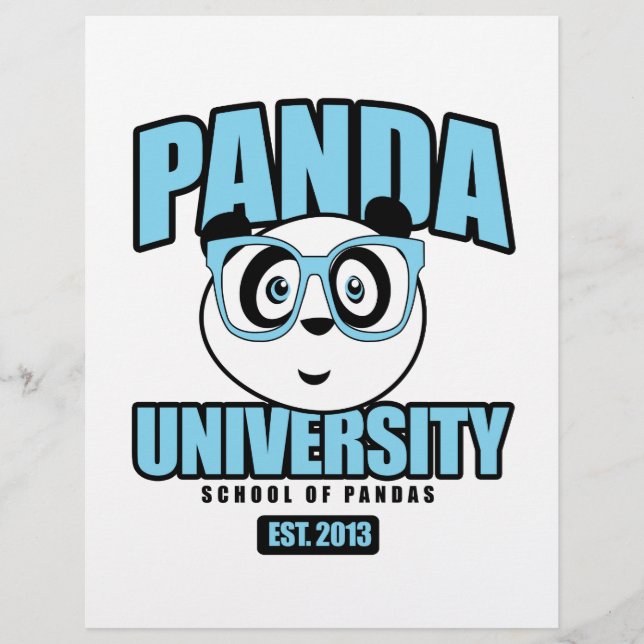 Universiteit van Panda - Blauw (Voorkant)