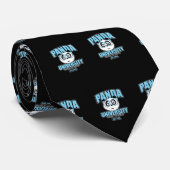 Universiteit van Panda - Blauw Stropdas (Opgerold)