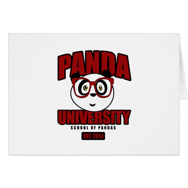 Universiteit van Panda - rood (Voorkant Horizontaal)