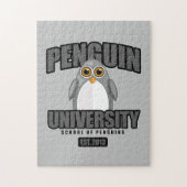 Universiteit van Penguin - Grijs Legpuzzel (Verticaal)