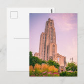 Universiteit van Pittsburgh, kathedraal van het le Briefkaart (Voorkant / Achterkant)
