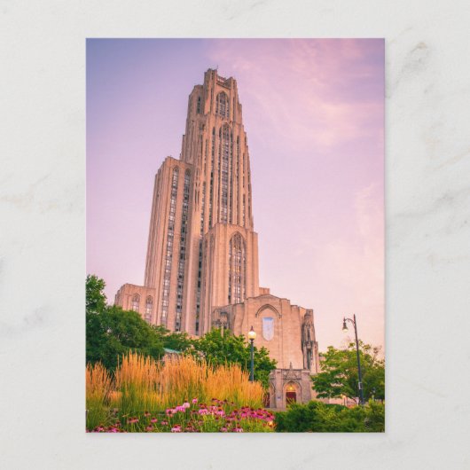 Universiteit van Pittsburgh, kathedraal van het le Briefkaart (Voorkant)