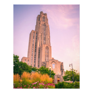 Universiteit van Pittsburgh, kathedraal van het le Foto Afdruk