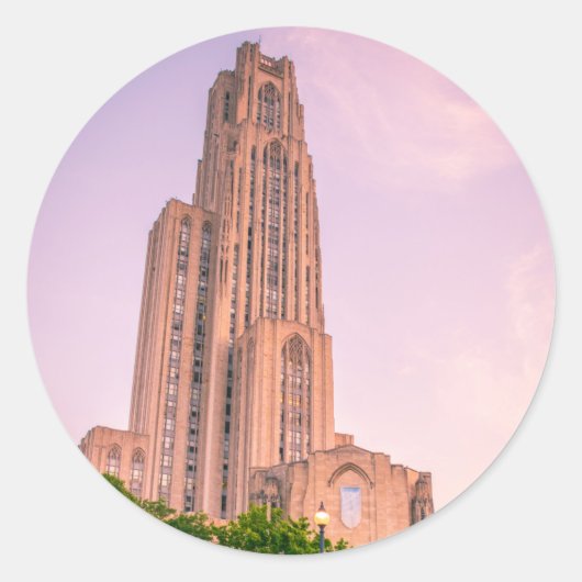 Universiteit van Pittsburgh, kathedraal van het le Ronde Sticker (Voorkant)
