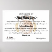 Universiteit van Pluto Diploma Poster (Voorkant)