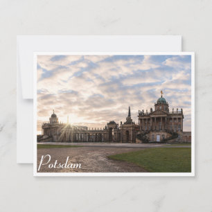 Universiteit van Potsdam bij zonsondergang in Duit