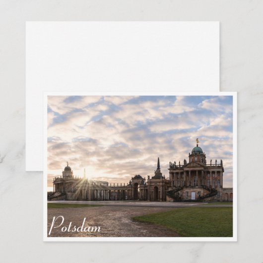 Universiteit van Potsdam bij zonsondergang in Duit (Voorkant / Achterkant)