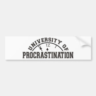 Universiteit van Procrastination Bumpersticker
