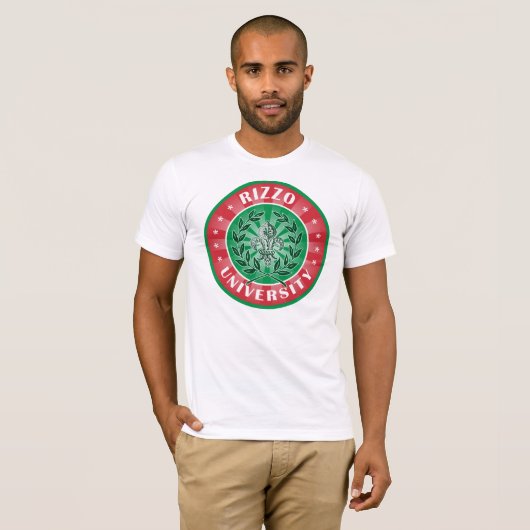 Universiteit van Rizzo Italiaans T-shirt (Voorkant volledig)