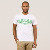 Universiteit van Salad (uitgerust t) - Groen/Wit T-shirt (Voorkant volledig)