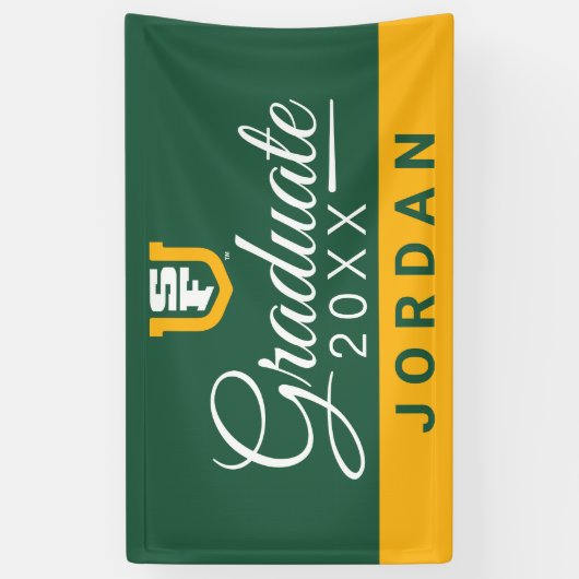 Universiteit van San Francisco | AFSTUDEREN | Spandoek (Verticaal)