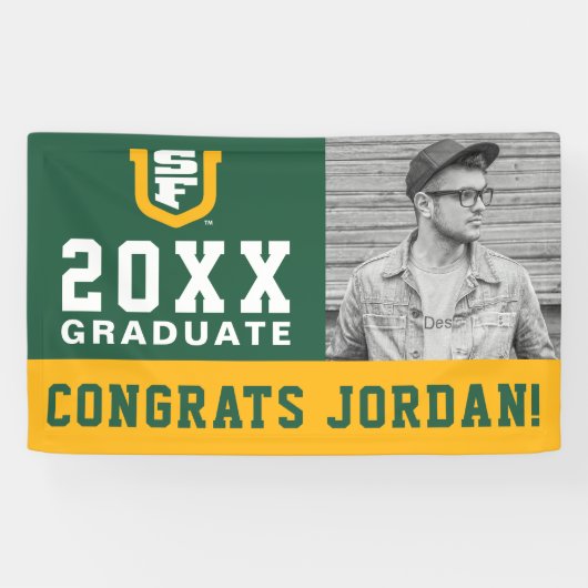 Universiteit van San Francisco | AFSTUDEREN | Spandoek (Horizontaal)