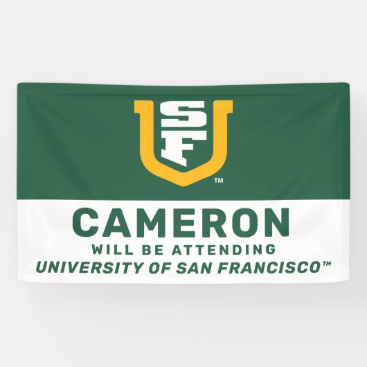 Universiteit van San Francisco | Bijwonen Spandoek (Horizontaal)