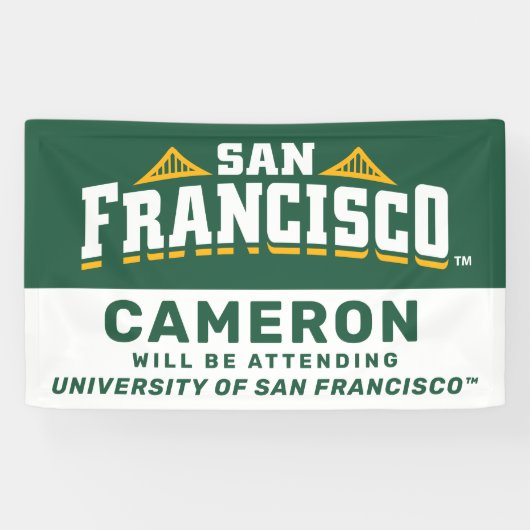 Universiteit van San Francisco | Bijwonen Spandoek (Horizontaal)