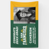 Universiteit van San Francisco Logo | Afstudeerder Spandoek (Verticaal)