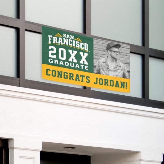 Universiteit van San Francisco Logo | AFSTUDEREN | Spandoek (Buitenkant Gebouw)