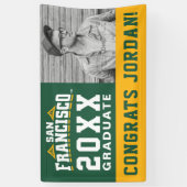 Universiteit van San Francisco Logo | AFSTUDEREN | Spandoek (Verticaal)