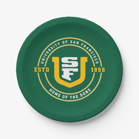 Universiteit van San Francisco Papieren Bordje (Voorkant)