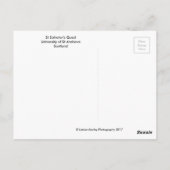 Universiteit van St Andrews St Salvator's Quad Car Briefkaart (Achterkant)