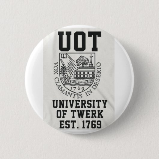 Universiteit van Twerk Ronde Button 5,7 Cm (Voorkant)