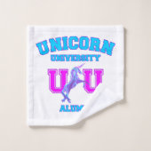 Universiteit van Unicorn Bad Handdoek (Wasdoekje)