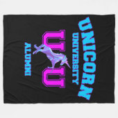 Universiteit van Unicorn Fleece Deken (Voorkant (Horizontaal))