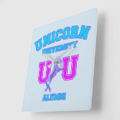 Universiteit van Unicorn Vierkante Klok (Hoek)