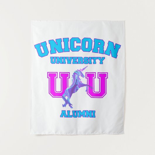 Universiteit van Unicorn Wandkleed (Voorkant)