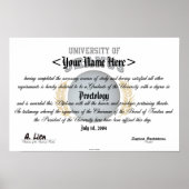 Universiteit van Uranus Diploma Poster (Voorkant)