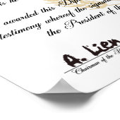 Universiteit van Venus Diploma Poster (Hoek)