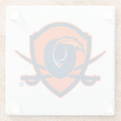 Universiteit van Virginia | Cavalier Shield Glazen Onderzetter (Achterkant)