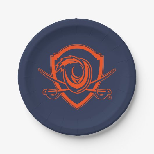 Universiteit van Virginia | Cavalier Shield Papieren Bordje (Voorkant)