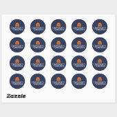 Universiteit van Virginia Ronde Sticker (Vel)