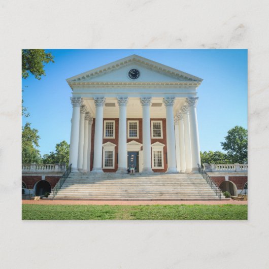 Universiteit van Virginia Rotunda Briefkaart (Voorkant)