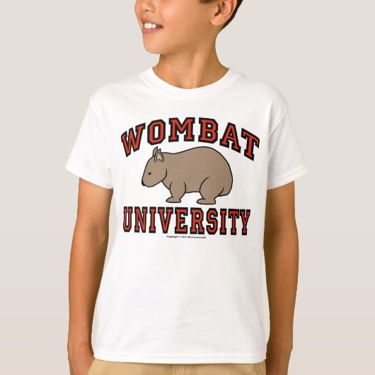 Universiteit van Wombat T-shirt (Voorkant)