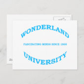 Universiteit van Wonderland Briefkaart (Voorkant / Achterkant)
