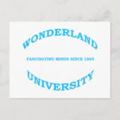 Universiteit van Wonderland Briefkaart (Voorkant)
