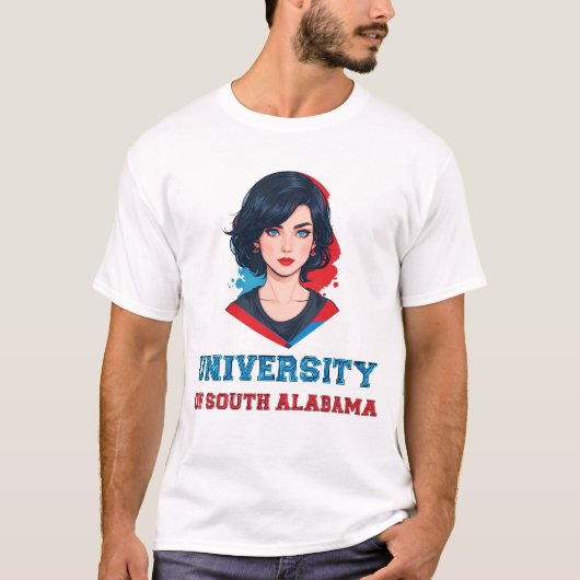 Universiteit van Zuid-Alabama T-shirt (Voorkant)