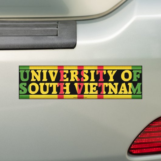 Universiteit van Zuid-Vietnam Bumpersticker (Op auto)